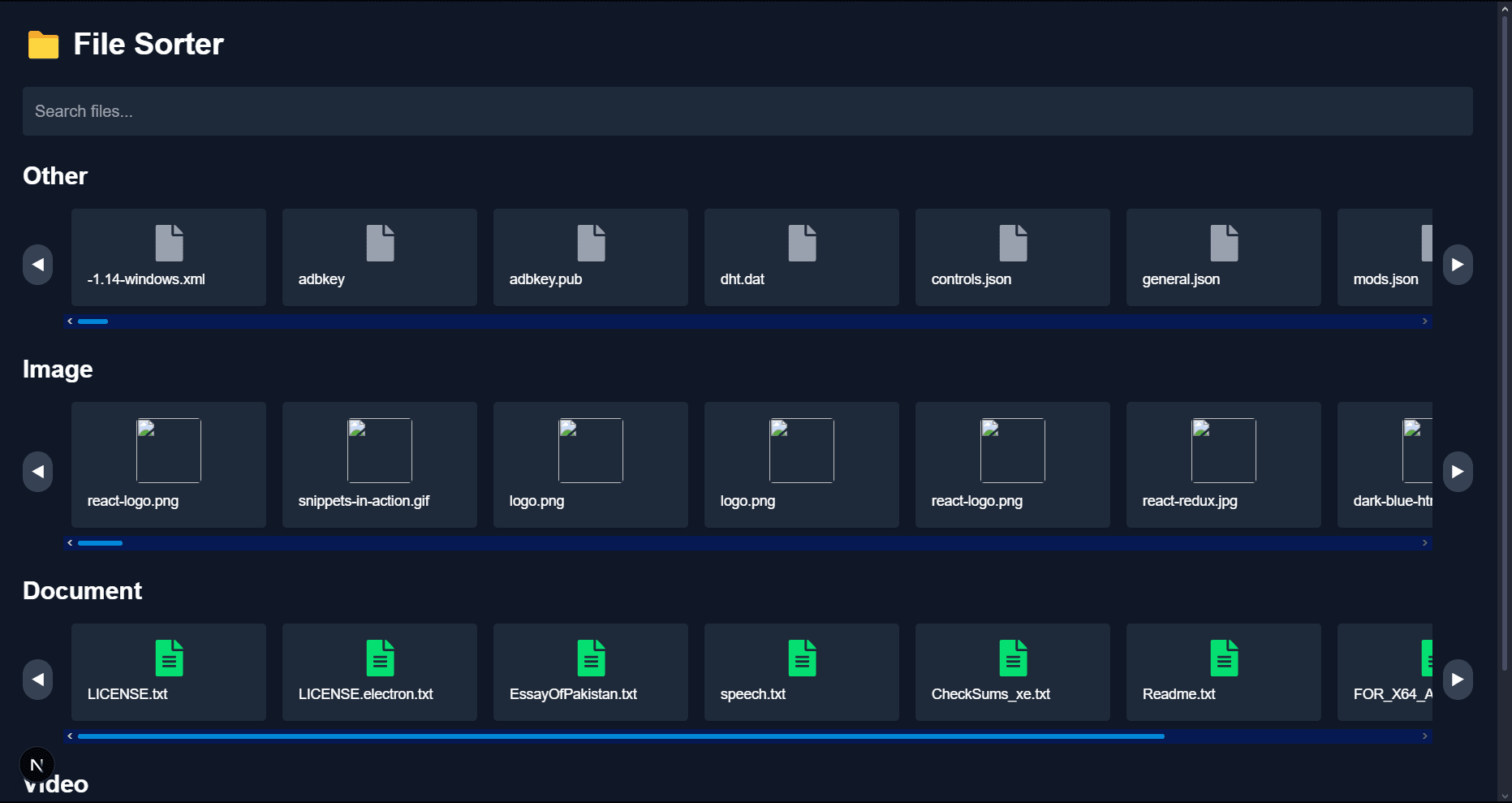 Windows File Sorter